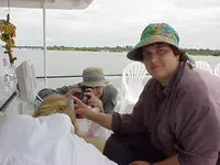 Karen and the Olson's Photographing Fish.webp